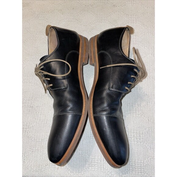 Warfield & Grand Men’s Dress Shoes Size 10.5 M Black Leather Oxfords Business main image 6